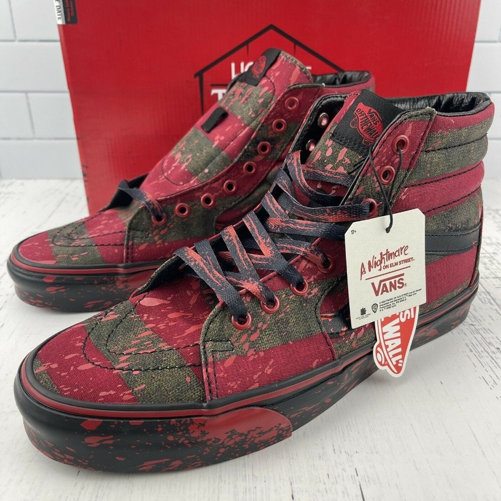 Vans x A Nightmare On Elm Street Size 9.5 US House Of Terror Womens 11 Sk8 Hi - Picture 3 of 12